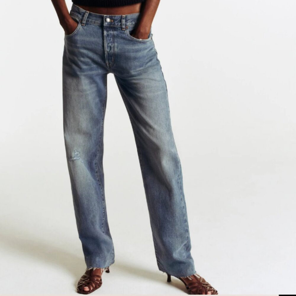 Madewell Dean Easy Straight Jean, Monessen Wash, 26